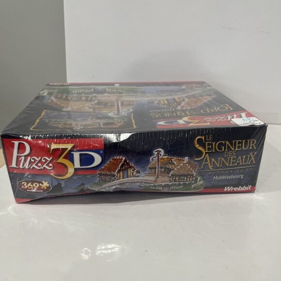 Puzz 3D Lord Of The Rings Hobbiton Sealed 369 pc 3D Wrebbit Puzzle 2004 Vintage - Picture 6 of 6
